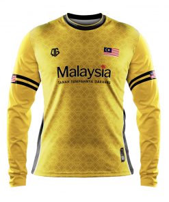 SongketMalaya (Yellow) Long Sleeve - Qenyeh Graphics