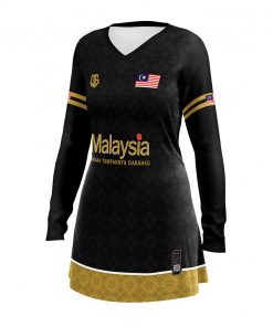 SongketMalaya (Black) Muslimah - Qenyeh Graphics