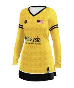 SongketMalaya (Yellow) Muslimah - Qenyeh Graphics