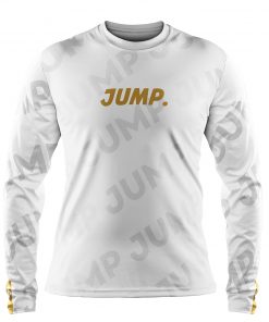 Jump White (Long Sleeve) - Qenyeh Graphics