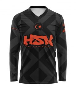 HARI SUKAN NEGARA 2022 (BLACK V-NECK) LONG SLEEVE - BAJOOBY